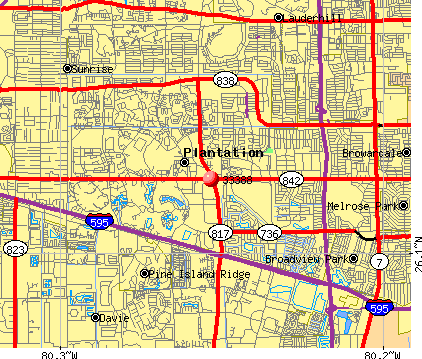 Zip Code Map Of Ft Lauderdale - Map