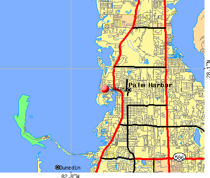 Zip Code Map For Palm Harbor Florida - United States Map