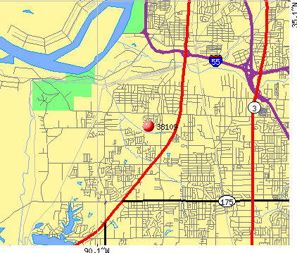 Memphis Tn Zip Code Map - United States Map