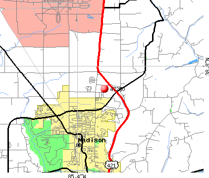 Madison County Indiana Zip Code Map