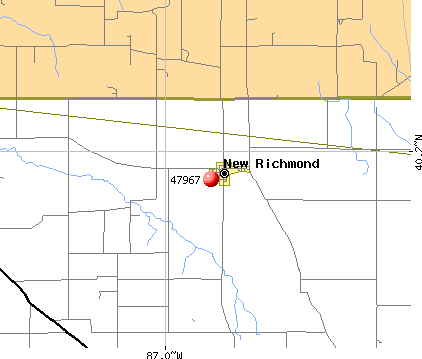 New Richmond, Indiana (IN 47967) profile: population, maps, real