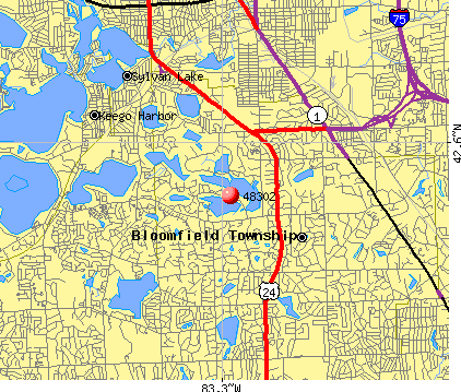 Pontiac Mi Zip Code Map - United States Map