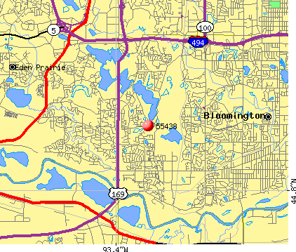 Bloomington Minnesota Zip Code Map - United States Map