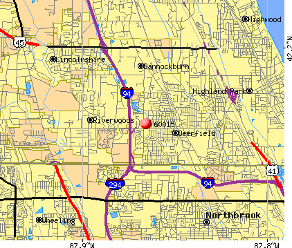 Deerfield Illinois Map