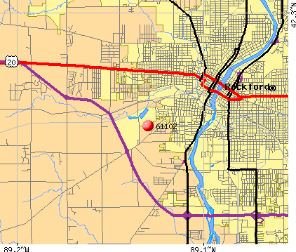 Rockford Area Zip Code Map - United States Map