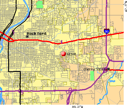 Rockford Area Zip Code Map - United States Map