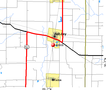 62808 Zip Code (Ashley, Illinois) Profile - homes, apartments, schools ...