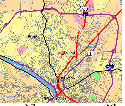 Trenton Zip Code Map – Map Vector