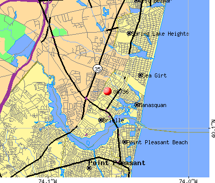 Map Of Manasquan Nj 08736 Zip Code (Manasquan, New Jersey) Profile - Homes, Apartments,  Schools, Population, Income, Averages, Housing, Demographics, Location,  Statistics, Sex Offenders, Residents And Real Estate Info