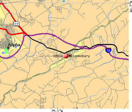 Zip Code Bloomsbury Nj