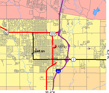 Lawton Ok Zip Code Map | World Map