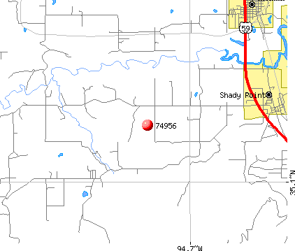 74956 Zip Code (Shady Point, Oklahoma) Profile - homes, apartments ...