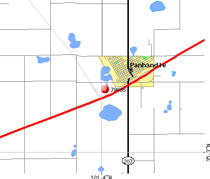 Texas Panhandle Zip Code Map - United States Map