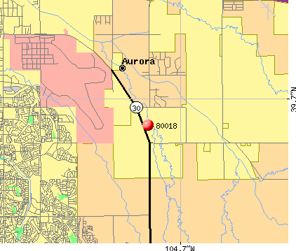 Aurora Colorado Zip Code Map - Map