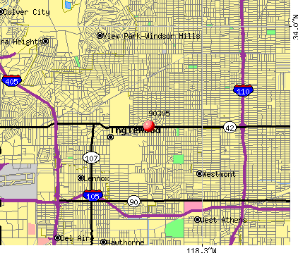 Inglewood Ca Zip Code Map - United States Map