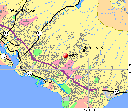 96822 Zip Code (Urban Honolulu, Hawaii) Profile - homes, apartments ...