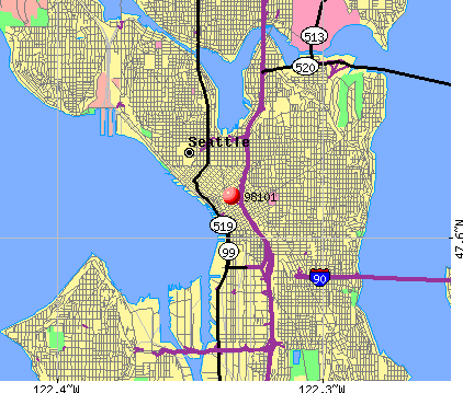 Seattle Downtown Zip Code Map - United States Map