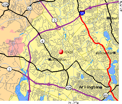 Lexington, MA (02420) map