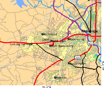 19609 Zip Code (West Wyomissing, Pennsylvania) Profile - homes ...