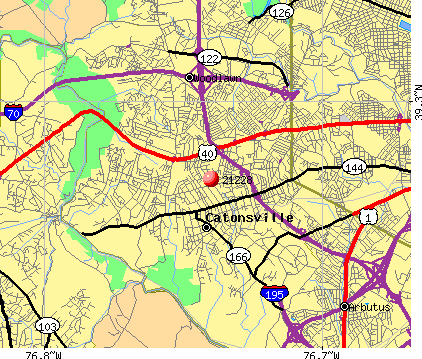 Map Of Catonsville Md 21228 Zip Code (Catonsville, Maryland) Profile - Homes, Apartments,  Schools, Population, Income, Averages, Housing, Demographics, Location,  Statistics, Sex Offenders, Residents And Real Estate Info