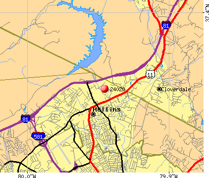24020 Zip Code (Hollins, Virginia) Profile - homes, apartments, schools ...