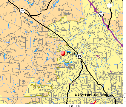 27106 Zip Code (Winston-Salem, North Carolina) Profile - homes ...