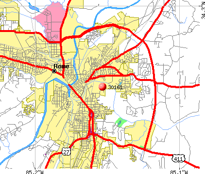 Rome Georgia Map