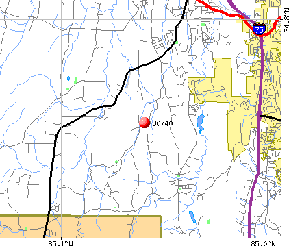 Dalton Ga Zip Code Map - Map