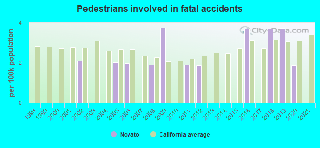 Pedestrians involved in fatal accidents