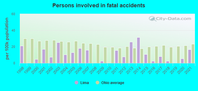 Persons involved in fatal accidents