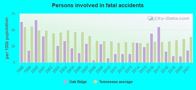 Persons involved in fatal accidents