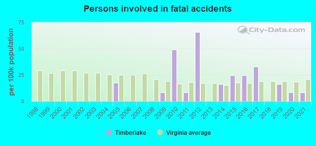 Persons involved in fatal accidents