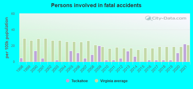 Persons involved in fatal accidents