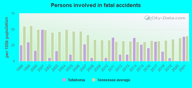 Persons involved in fatal accidents