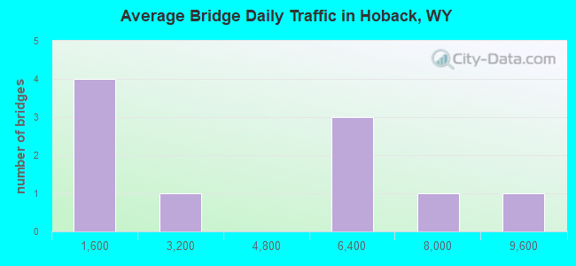 Average Bridge Daily Traffic in Hoback, WY