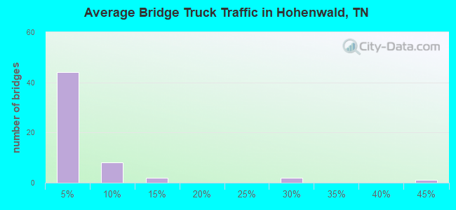 Average Bridge Truck Traffic in Hohenwald, TN