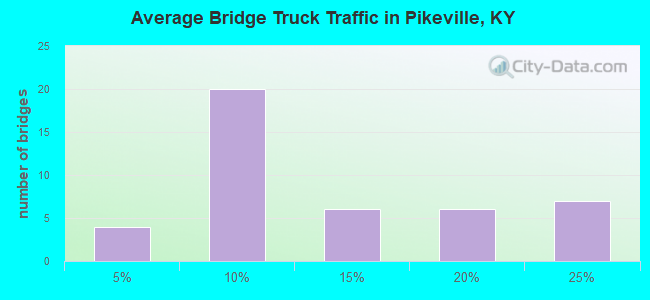 Average Bridge Truck Traffic in Pikeville, KY