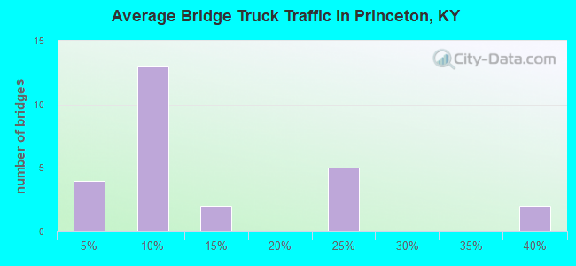 Average Bridge Truck Traffic in Princeton, KY