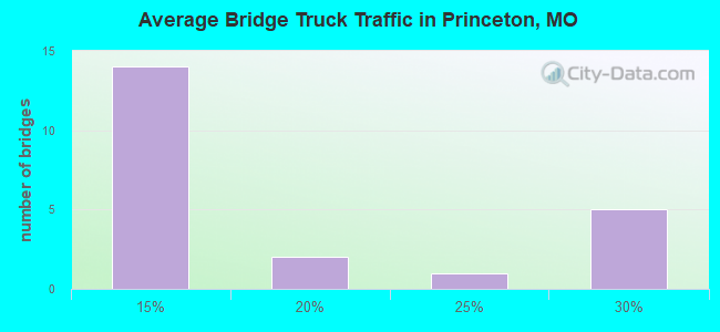 Average Bridge Truck Traffic in Princeton, MO