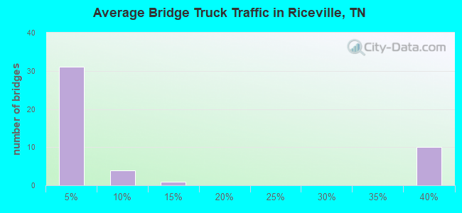 Average Bridge Truck Traffic in Riceville, TN