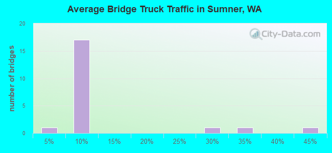 Average Bridge Truck Traffic in Sumner, WA