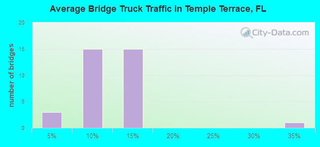 Average Bridge Truck Traffic in Temple Terrace, FL