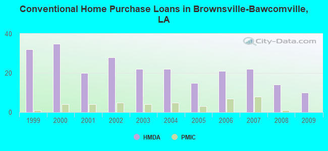 Conventional Home Purchase Loans in Brownsville-Bawcomville, LA