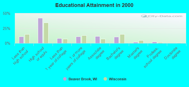 Educational Attainment in 2000