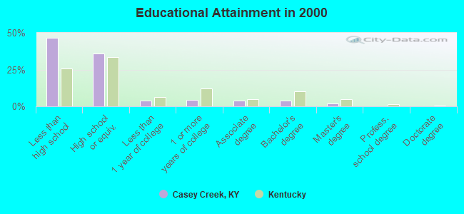 Educational Attainment in 2000