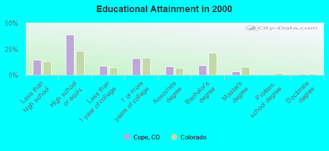 Educational Attainment in 2000