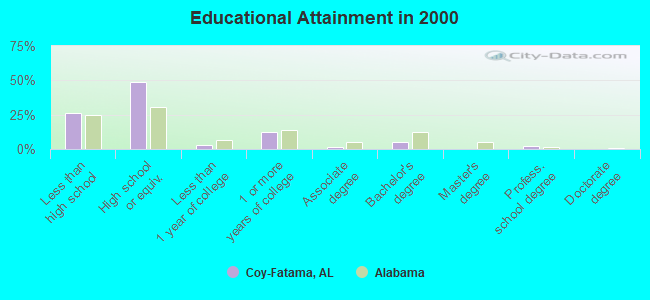 Educational Attainment in 2000