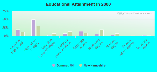 Educational Attainment in 2000