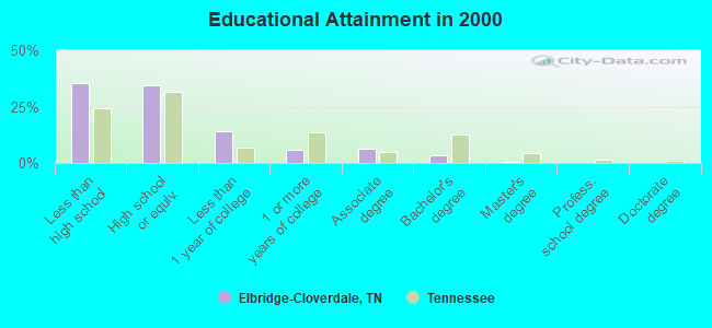 Educational Attainment in 2000