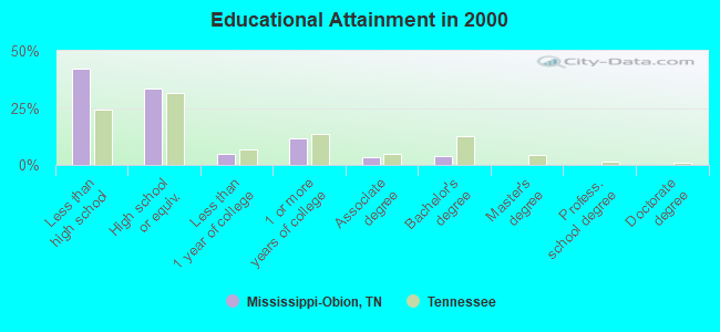 Educational Attainment in 2000